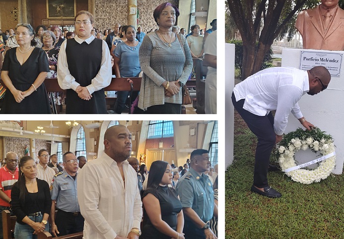 #NacionalCri Las actividades iniciaron con una misa de recordación a las personas fallecidos, oficiada por el Obispo de Colón y Guna Yala, Monseñor Manuel Ochogavía.