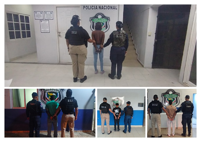 #Sucesosri Los cuatro sospechosos quedaron a órdenes de la Fiscalía Metropolitana y serán presentados ante un juez de garantías en las próximas horas para la judicialización de los casos en su contra.