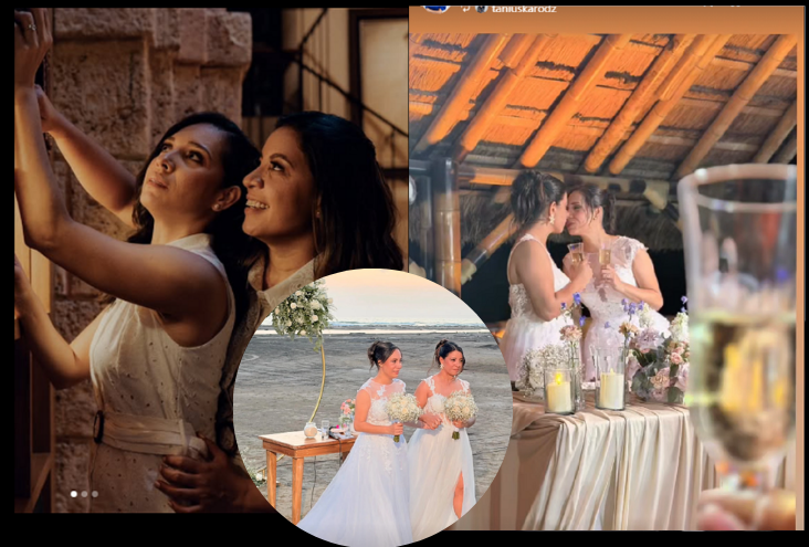 Periodistas Yamy Rivas y Michelle Domínguez contraen nupcias  