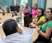 Reunión del Meduca con un grupo de educadores de Veraguas.
