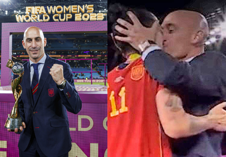 ¡Va por fuera! Presidente del fútbol español dimitirá tras el beso