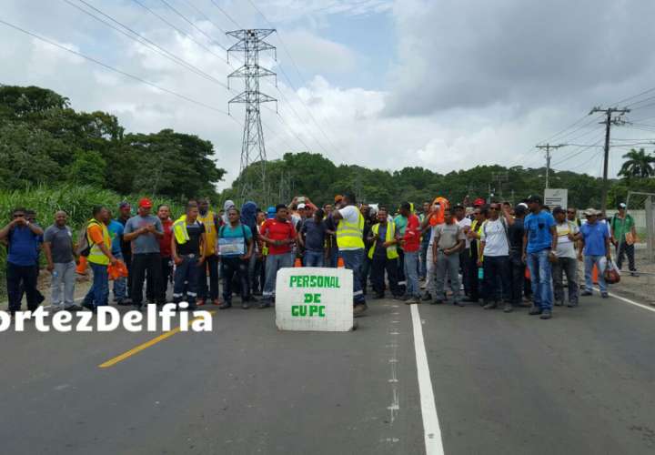 Los protestantes alegan que GUPC no ha respetado y no han dado el preaviso a pesar de que han solicitado a la empresa esa información.  / Foto: Delfia Cortez