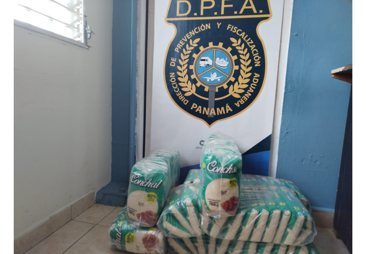 Retienen 120 bolsas de arroz de presunto contrabando en Chiriquí