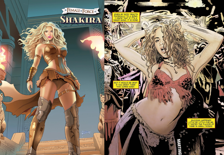 Shakira es inmortalizada en un cómic sobre empoderamiento femenino