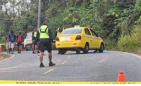 Escena del fatal accidente de tránsito. (Foto: Tráfico Panamá)