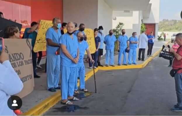 Protesta de pacientes.