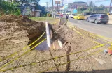 Tubería revienta en Puerto Pilón y la gente queda 24 horas sin agua