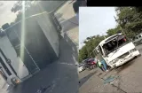 28 heridos tras colisión de dos buses en el Puente de las Américas
