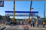 Instalado segundo puente peatonal del intercambiador de Chitré