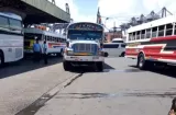 Paro de transportistas en la terminal de Colón 