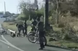 Ciclista queda tirado en la vía tras ser atropellado en Las Cumbres