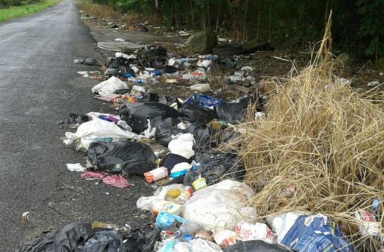 Esto no es un vertedero, aunque lo parezca. Se trata de la calle del Borinquito, ubicada en la provincia de Chiriquí. Por aquí dejó de pasar el carro recolector de basura hace tiempo y las autoridades no han hecho nada por resolver esta situación. Foto Cortesía
