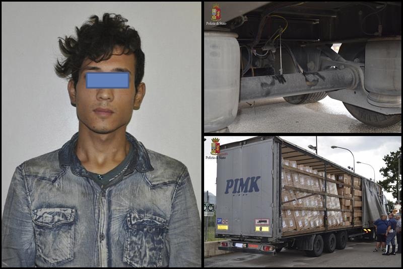 El joven fue trasladado al hospital de Frosinone para un reconocimiento, ya que en el momento en el que fue descubierto ya que se encontraba totalmente agotado por el esfuerzo.  /  Foto: EFE