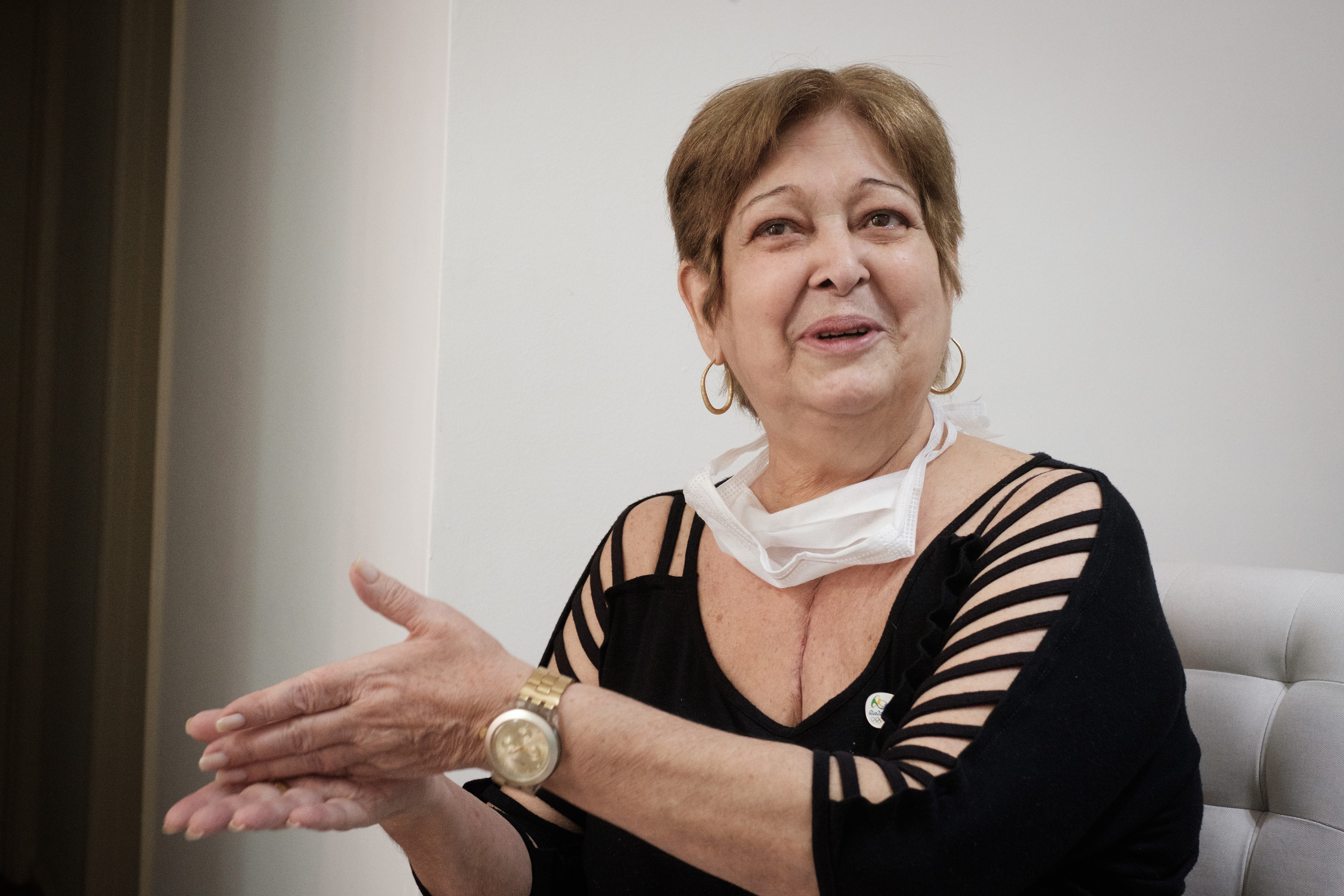 La brasileña Ivonette Balthazar, que recibió un trasplante de corazón durante los Juegos Olímpicos de Rio, habla del corazón que recibió de Stefan Henze, un entrenador alemán de canotaje de 35 años que murió en un accidente.  / Foto: AFP