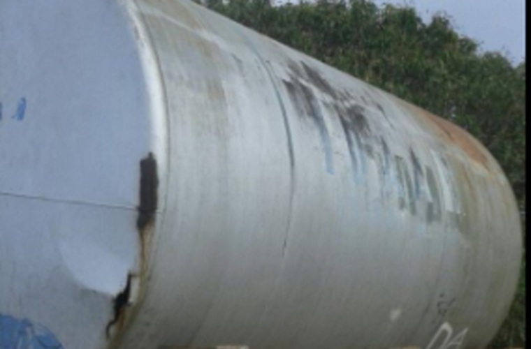 Moradores de Cerro Viento rural denuncian que llevan meses solicitando a las autoridades del Idaan la reparación del tanque de reserva de la comunidad. Dicen que se encuentra oxidado y amenaza con caerles en sus residencias. Foto Cortesía José Casis @JCasis25 