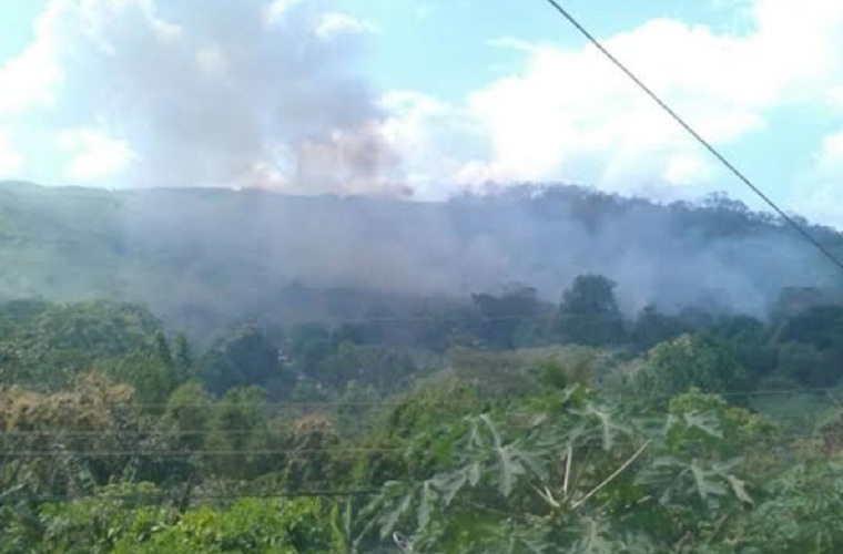 Moradores de Burunga, en Arraiján, se quejan de las constantes quemas de masa vegetal que diariamente se registran en la comunidad.