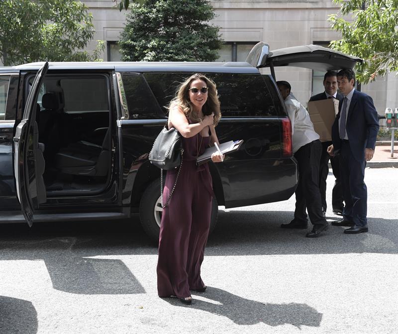 La actriz mexicana Kate del Castillo llega a la Comisión de Derechos Humanos (CIDH) en Washington, DC este jueves 29 de junio de 2017.  /  Foto: EFE