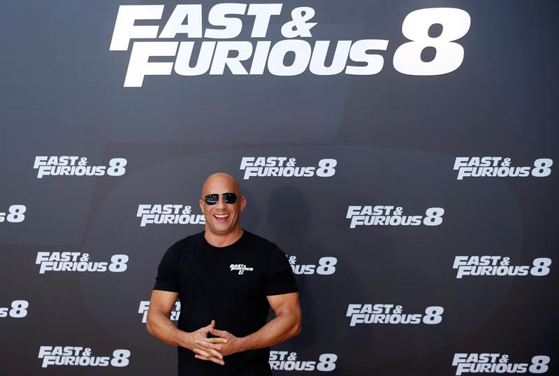 Imagen de archivo del actor estadounidense Vin Diesel, protagonista de la saga de acción "Fast &amp; Furious". EFE/Archivo
