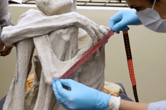 ¿La primera momia extraterrestre? Foto tomada de video RT