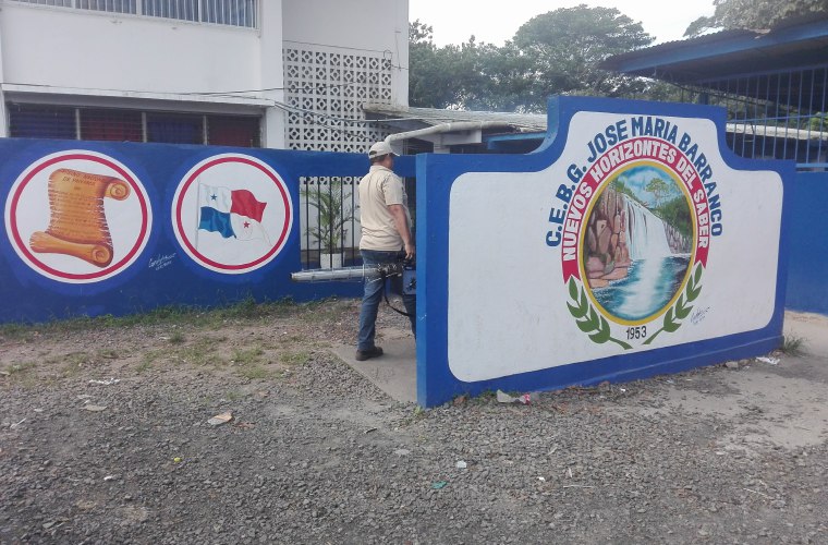 Escuela José María Barranco en La Chorrera, provincia de Panamá Oeste, una de las afectadas por la "mariposa negra" . Foto: Eric Ariel Montenegro