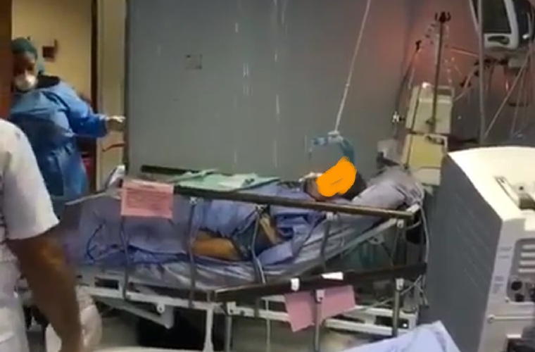 Los pacientes del área de coronaria fueron trasladados al quinto piso y se evalúa la condición de los aparatos médicos. Foto/José Vásquez