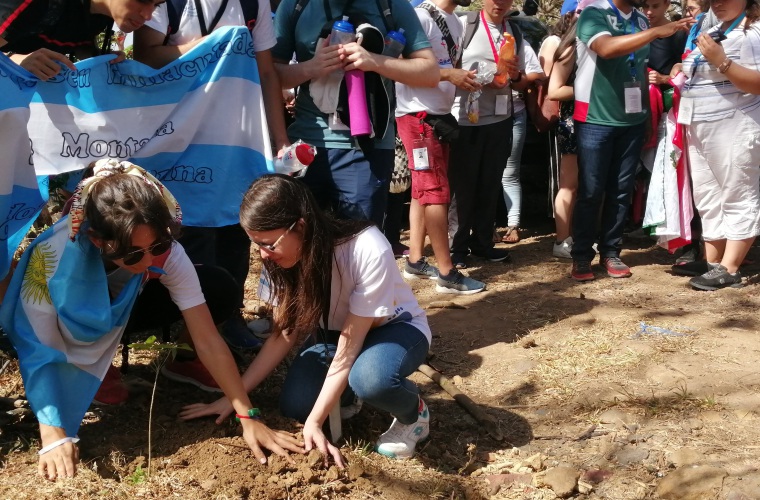 Los visitantes acataron así el llamado a la “conversión ecológica” hecho por el papa Francisco en la encíclica Laudato Si. Eric A. Montenegro