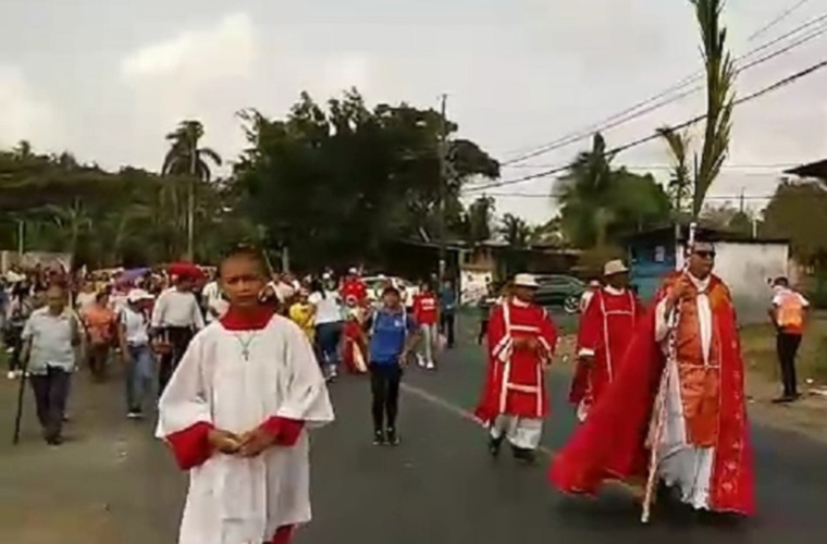 En varias parroquias la comunidad participó de la procesión del Domingo de Ramos. Fotos/ Eric Montenegro
