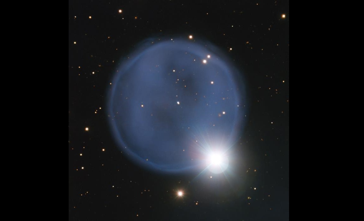 Equipo de astrónomos capta imagen de una llamativa nebulosa planetaria, utilizando el telescopio VLT (Very Large Telescope) en Chile, la PN A66 33, más conocida como Abell 33.  Foto: EFE / Fotografía facilitada por el Observatorio Europeo Austral (ESO) 