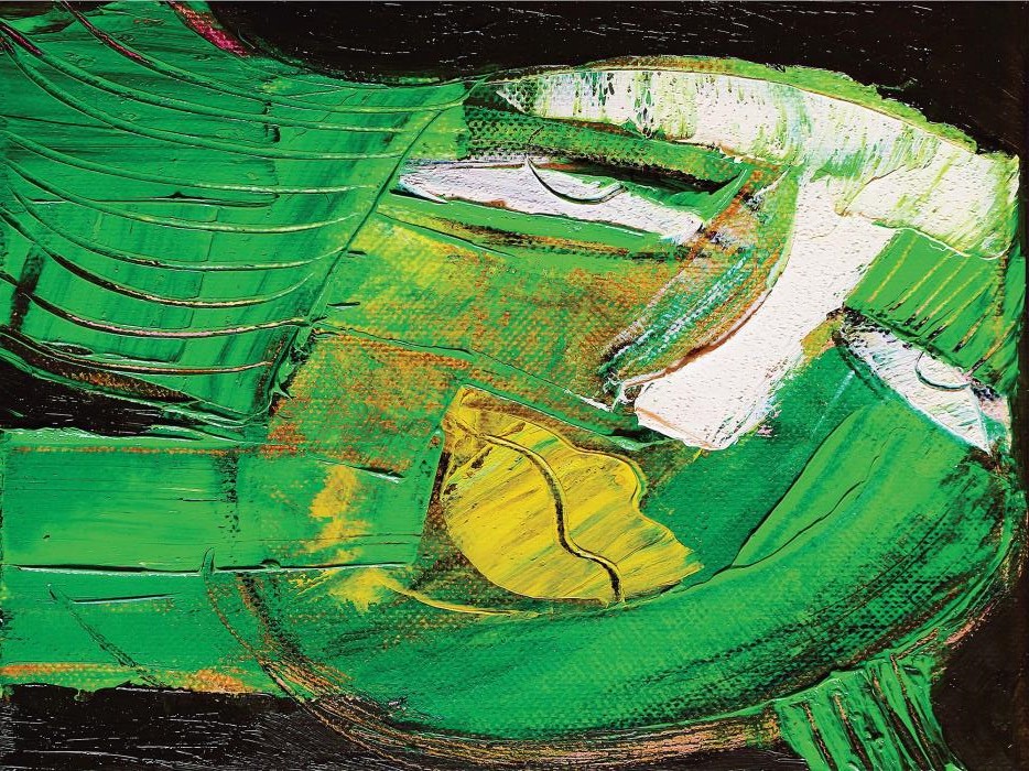 Obra de un paciente con Alzhéimer.