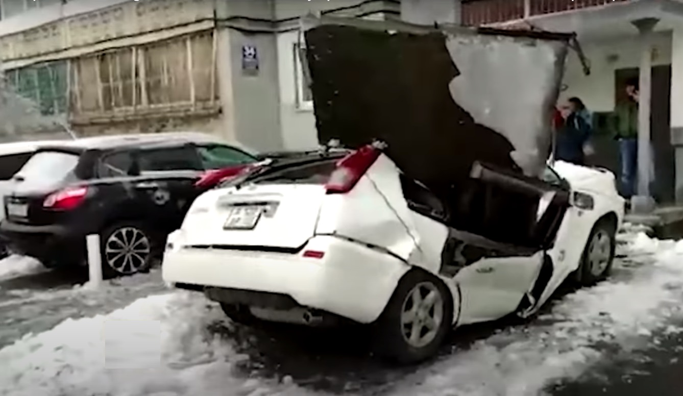 El conductor se quitó a tiempo.