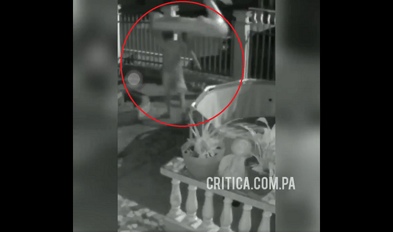 El sujeto que se está dedicando a arrasar con todo lo que encuentre mal puesto.