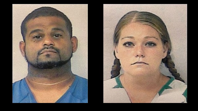 Óscar Torres, de 40 años, y su esposa Brittany Kirschenhofer, de 32 años,.