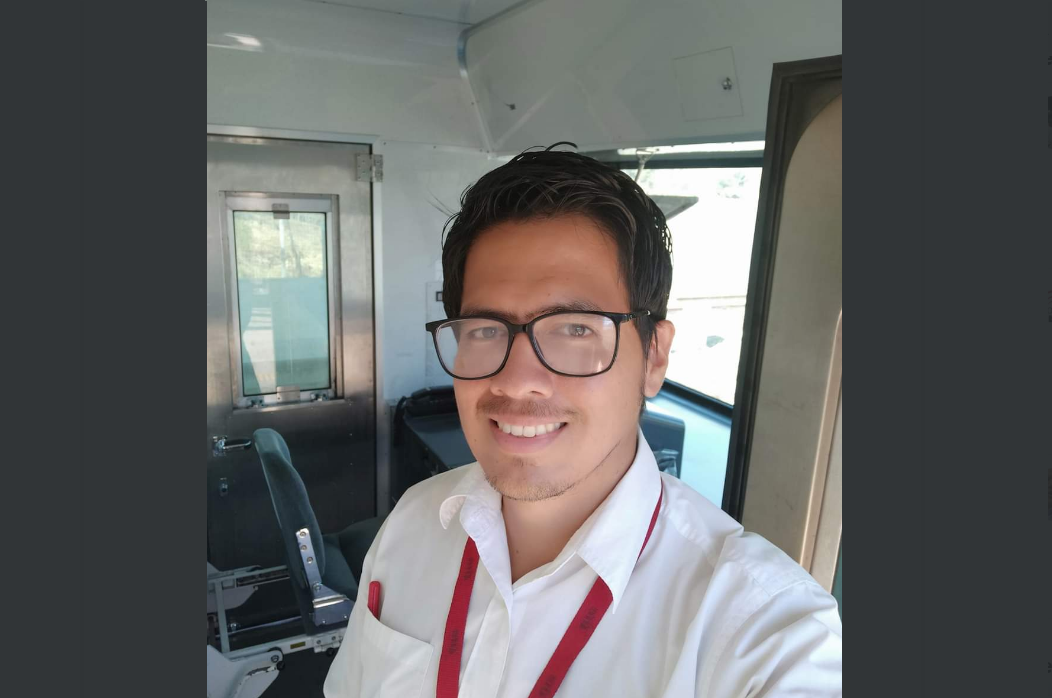 El video de Luis Morales, conductor de trenes de un sistema ferroviario de cercanías, fue replicado posteriormente por varios usuarios 