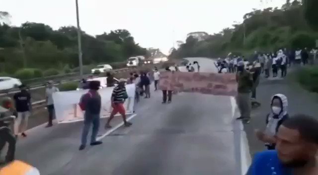 Marcha y protestas por orden de desalolojo en asentamiento informal "Nito Cortizo"