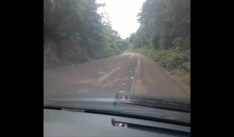 Vista general de la carretera hacia Darién.