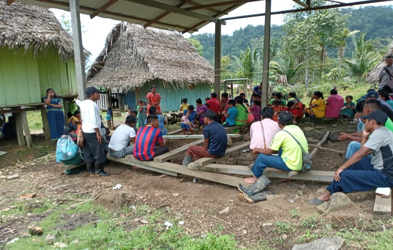 La escuela rancho se cayó por el mal estado en que se encontraba.