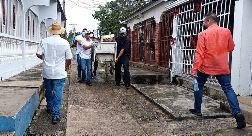 En La Chorrera efectuaron un operativo de recolección de chatarra.