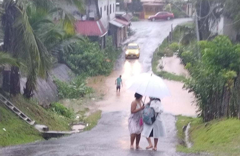  En Panamá Oeste se registraron incidencias en el corregimiento de Santa Clara y el sector de El Toro en Arraiján.