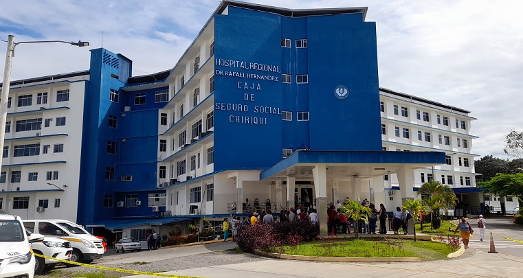 Vista externa del hospital Rafael Hernández, ubicado en David.