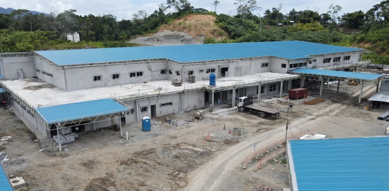 Vista parcial del nuevo Hospital de Almirante.