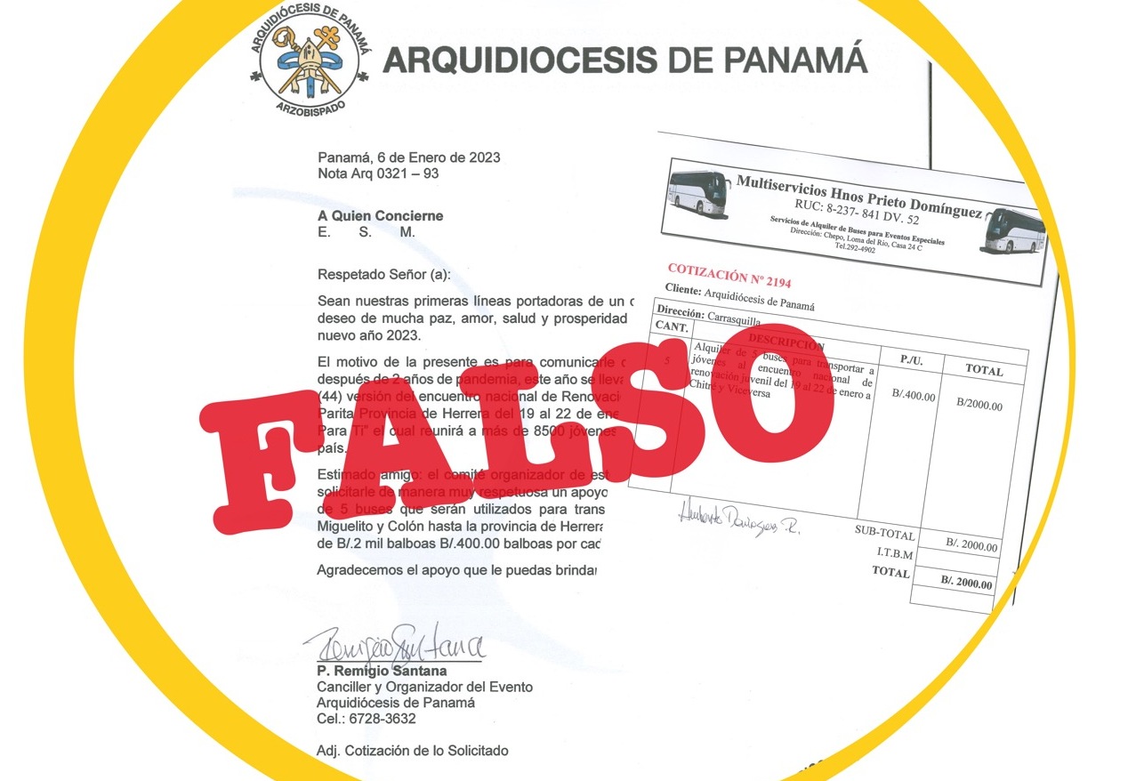 Iglesia Católica alerta sobre otro intento de estafa | Critica