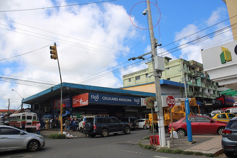 Cámara del centro municipal de videovigilancia de La Chorrera.