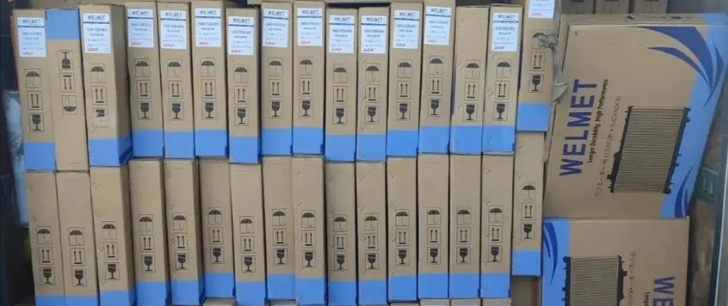 El cargamento de radiadores de autos.