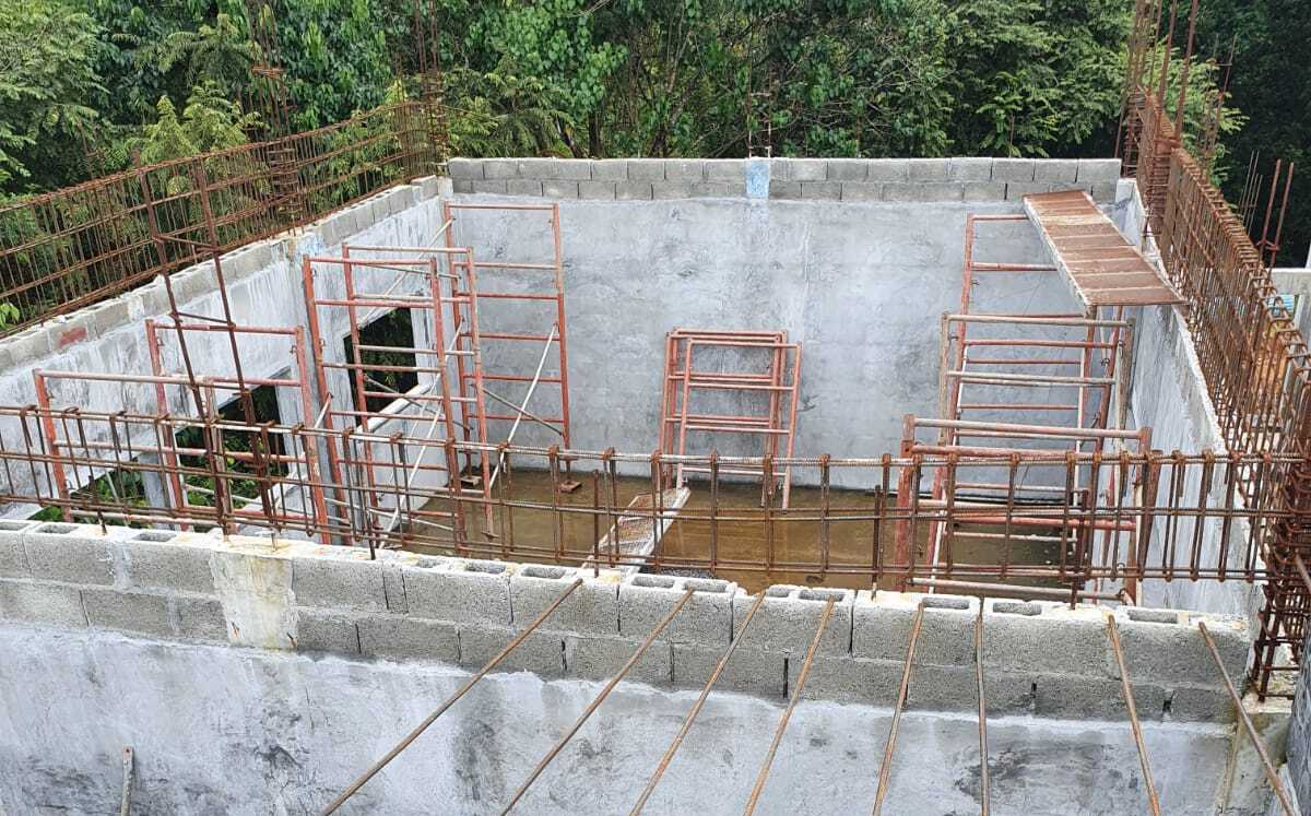 Así se encuentra la obra.