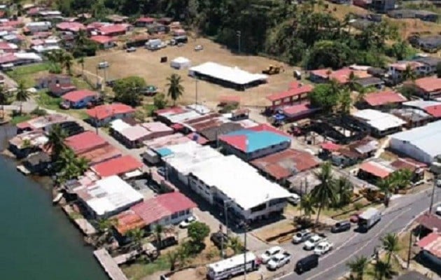 Vista general de una parte del distrito de Chagres en Colón.