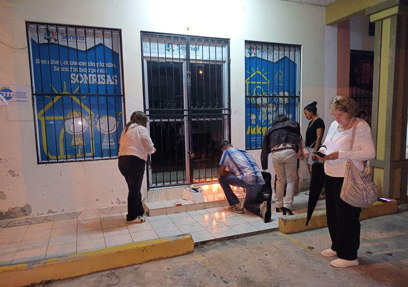 La vigilia se realizó en horas de la noche de este miércoles, 15 de marzo.