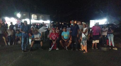 Residentes de Arraiján protestaron anoche.