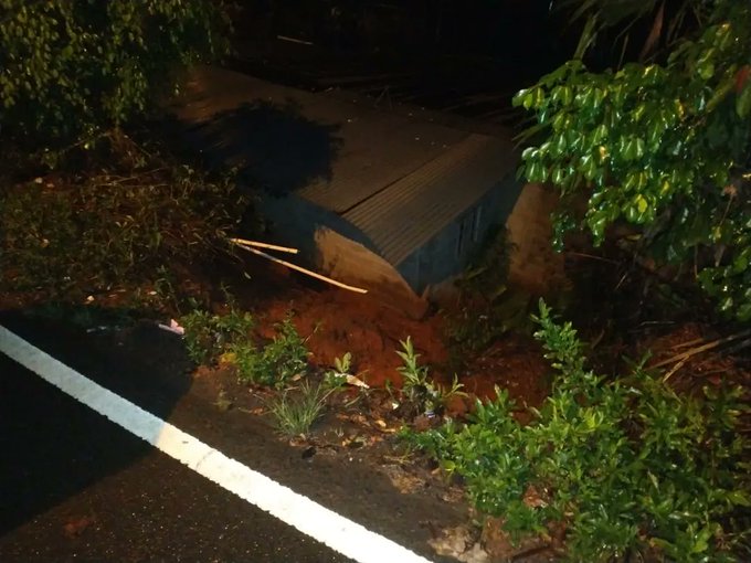 Deslizamiento de tierra en Gatún, Colón.