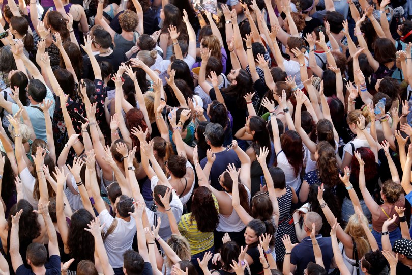 En la imagen de archivo, manifestación de mujeres en Madrid, en favor de los derechos de las víctimas de agresión sexual. EFE