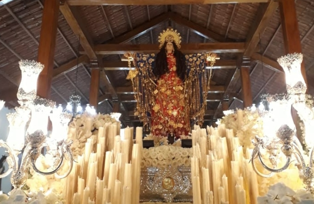 Honores a "La Moñona", santa de los trableños.